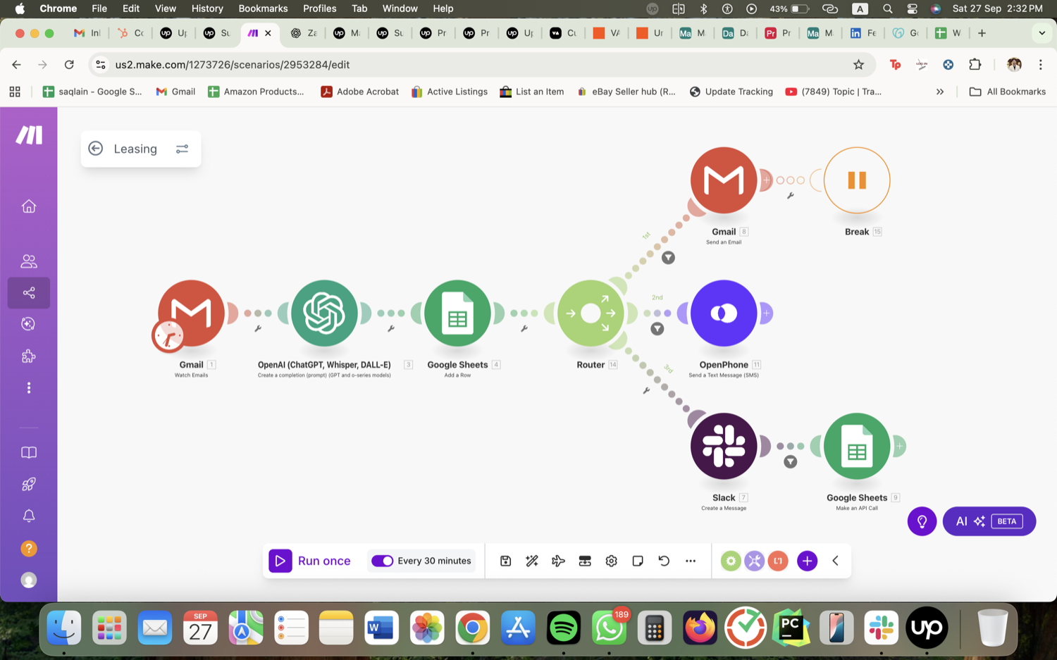AI Real-Estate Leasing Automation - Make.com, GPT & OpenPhone
